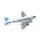 herpa Modellflugzeug Pan American World Airways Douglas DC-3, Miniatur im Maßstab 1:200, Sammlerstück, Modell mit Standfuß, Metall, Weiß, Blau