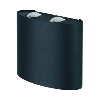 LEDVANCE LED Wand- und Deckenleuchte, Leuchte für Außenanwendungen, Warmweiß, Endura Style Updown Deco, Aluminium