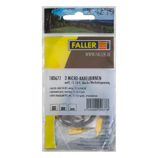 Faller 180677-3 Micro-Glühbirnen, weiß [Spielzeug]