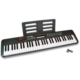 Bontempi | HarmonyKeys - Professionelle Digitaltastatur, 61 Tasten mit USB-Anschluss und DC/USB-Stromkabel für perfekte Harmonie, 910x215x90 mm
