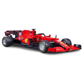 BBurago Ferrai Modellauto im Maßstab 1:43 F1 SF21 Piloten SAINZ R&P - Realistische Details