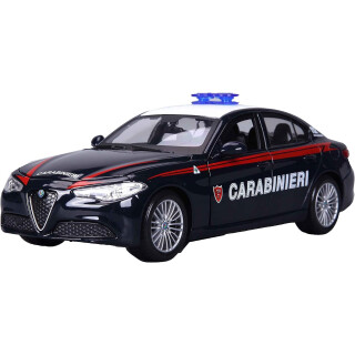 BBurago 18-01458 ALFA Romeo Stelvio Carabinieri - Maßstab 1:24 - Metallmodell - Farbe: Italienische Carabinieri Livrea