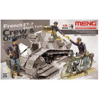 MENG 1/35 Besatzung und Ordonanz für Renault FT-17