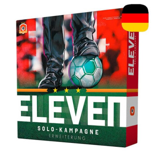 Portal Games - Eleven: Solo-Kampagne | Deutsche Version | Die Erweiterung zu Eleven | Brettspiel | 1-4 Spieler | 60 bis 120 Minuten | Ab 14 Jahren | Strategisches Fußballspiel | Sportspiel