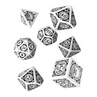 Q-Workshop Steampunk White & black Dice Set (7)