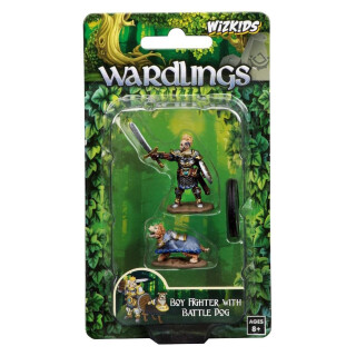 Boy Fighter and Battle Dog: WizKids Pre-Painted Miniatures