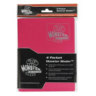 Monster Binder 4 Pocket Matte Pink