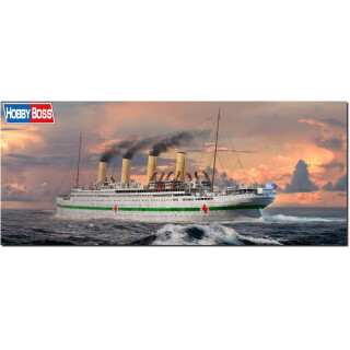 HobbyBoss - 1/700 HMS Britanic - Plastik-Modellbau - Maßstab: 1:700, Weiß, Grün, Rot