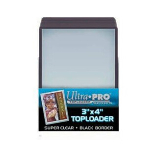 Ultra Pro 25 Toploader Black Border - 3 x 4 Standard Size