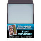 Ultra Pro 25 Toploader Black Border - 3 x 4 Standard Size