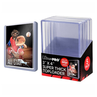 Ultra Pro - 3 x 4" Super Thick 360pt Toploader (5 Pieces)"