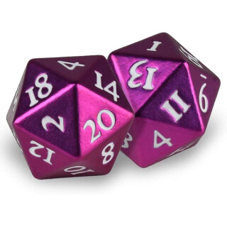 Ultra Pro Heavy Metal D20 Dice - Grenadine