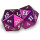 Ultra Pro Heavy Metal D20 Dice - Grenadine