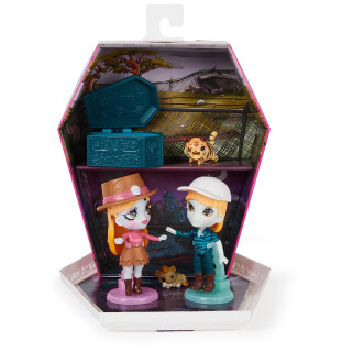 Zombaes Forever, Wild Vibes, Big Cat Un-Rescue Zombie-Puppen und Deluxe-Set für Zubehörteile, 2 besondere 8,9cm große Figuren, 2 Haustiere und mehr, Kinderspielzeug für Mädchen