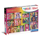 Clementoni - 20273 - Supercolor Puzzle 10 In 1 Rainbow...