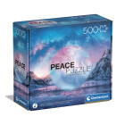 Clementoni - 35116 - Peace Puzzle - Light Blue - Puzzle...