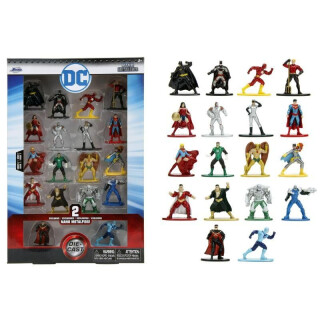 Jada Toys DC Nano Metalfigs Serie 7 4,2 cm Druckguss-Metall-Sammelfiguren, 18er-Pack, Spielzeug für Kinder und Erwachsene (33785)