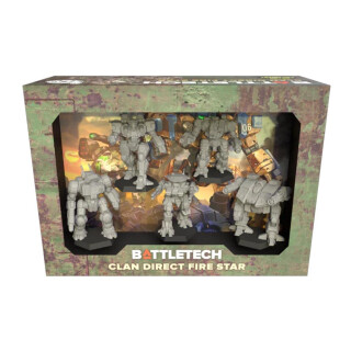 Catalyst Game Labs BattleTech | Miniatures | Clan Direct Fire Star | Expansion | Miniature Game Ages 14+ | Spiel auf Englisch