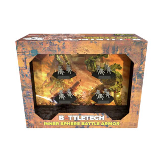 Catalyst Game Labs BattleTech | Miniatures | Inner Sphere Battle Armor Pack | Expansion | Miniature Game Ages 14+ | Spiel auf Englisch, Black