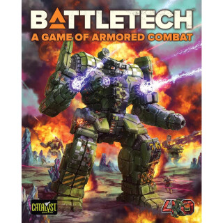 BattleTech Game of Armored Combat 40th Anniversary by Catalyst Game Labs, Strategie-Brettspiel, für 2 Spieler und ab 14 Jahren