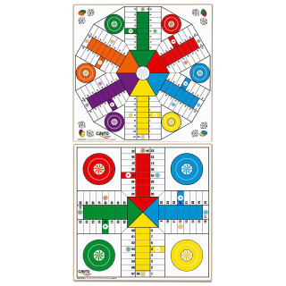 Cayro - Parcheesi-Brett - Holz - für 4 bis 6 Spieler - Maße 40 x 40 cm - Langlebig und leicht zu transportieren - Ideal für die ganze Familie - Spielspaß garantiert