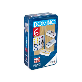 Cayro – Dominosteine ​​– ab 6 Jahren –es Modell mit farbigen Chips – klassisches Brettspiel für Kinder und Erwachsene – ideal für Reisen – 2 bis 4 Spieler