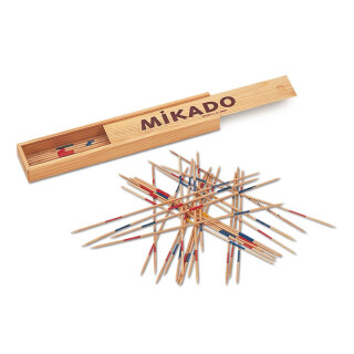 Cayro – Mikado – ab 6 Jahren – Holzmodell – Brettspiel – Kinder und Erwachsene – mit Box und Schiebedeckel – Spaß und Balance – 2 bis 8 Spieler