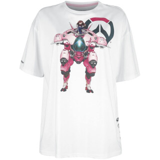 Overwatch D.VA Männer T-Shirt weiß M 100% Baumwolle Blizzard Entertainment, Fan-Merch, Gaming