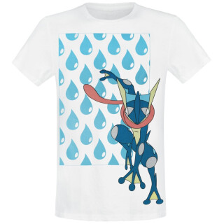 Pokémon Greninja - Water Drop Männer T-Shirt weiß XL