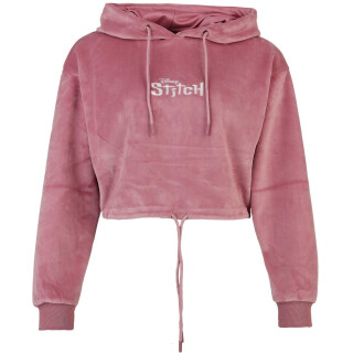 Disney Lilo & Stitch - Angel Cropped Hoodie, new pink, L