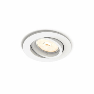 Philips Donegal Einbaustrahler, Fassung GU10, rund Bianco
