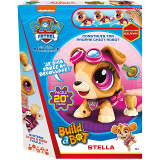 Paw Patrol – Stella – Build A Bot – Bauspiel – Interaktives Spielzeug – Bauen Sie Ihren eigenen Roboterwelpen – für Kinder ab 4 Jahren – Klanglernen – Batterien nicht im Lieferumfang enthalten – 20