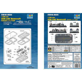 Trumpeter 006644 1/350 USN LCAC Hovercraft Modellbau, Mittel