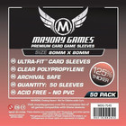 50 Mayday 80 x 80 Square Premium Card Sleeves Board Game...