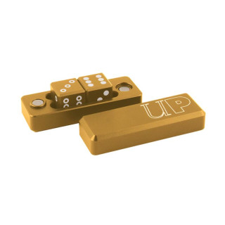 Ultra Pro Gravity Dice D6 - Gold - 2 Dice Set - Aluminium Wrfel