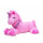 Einhorn rosa - weicher Samtplüsch 33x19x24 cm