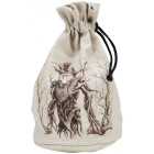 Forest Beige & black Dice Pouch