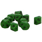 Legend of the Five Rings Mantis Clan 10D10 Dice (10)
