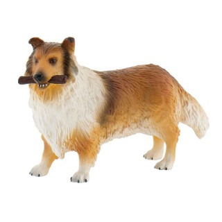 Bullyland 65444 - Spielfigur - Langhaarcollie Lassie, Circa 9.5 cm