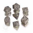 Forest 3D Beige & black Dice Set (7)