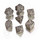 Forest 3D Beige & black Dice Set (7)