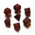 Runic Black & red Dice Set (7)