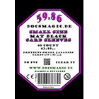 60 Docsmagic.de Double Mat Black Card Sleeves Small Size 62 x 89 - Schwarz - YGO