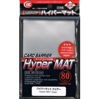 KMC Sleeves HM1515 Deck Protectors Hyper Matte Clear, Pack - 80