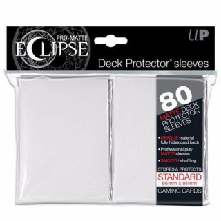 Ultra Pro Standard Sleeves - Eclipse - White (80 Sleeves)