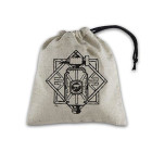 Dwarven Beige & black Basic Dice Bag
