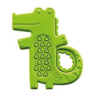 Mattel Fisher-Price DYF93 - Krokodil-Beißring, Rasseln/Beissringe