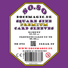 50 Docsmagic.de Premium Medium Square Board Game Sleeves - 80 x 80 - 82 x 82 - Brettspielhüllen