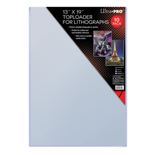 Ultra Pro 13 x 19" Toploader for Lithographs (10 Pieces)"