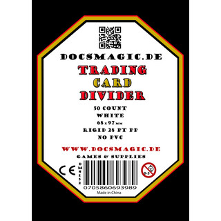 50  Trading Card Deck Divider Light Green 68 x 97 mm